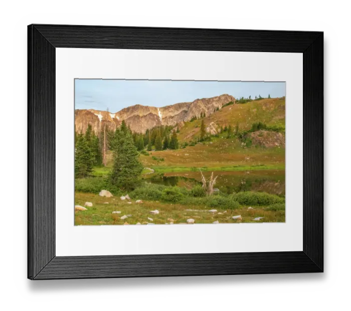 Framed Print : USA, Wyoming, Medicine Bow National Forest. Landscape with mountain and lake. ©Cathy & Gordon Illg / Jaynes Gallery / DanitaDelimont.com Framed Print : USA, Wyoming, Medicine Bow National Forest. Landscape with mountain and lake. ©Cathy & Gordon Illg / Jaynes Gallery / DanitaDelimont.com