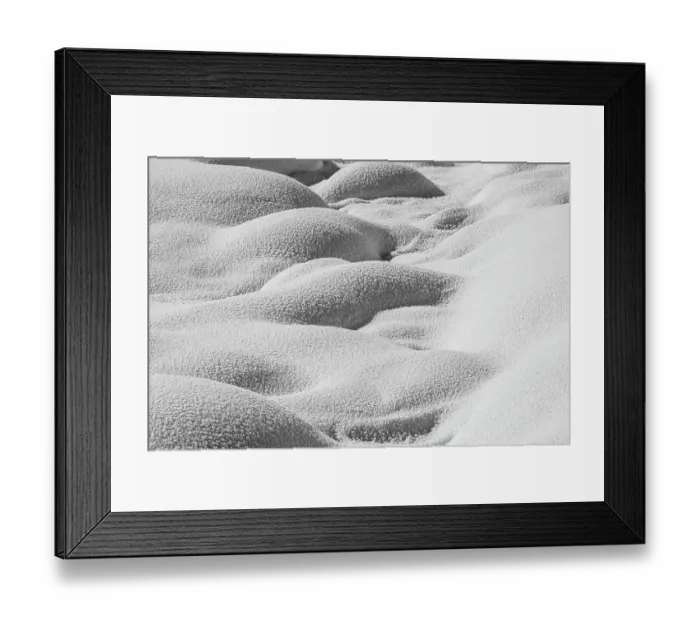 Framed Print : Snow mounds in Yellowstone National Park Framed Print : Snow mounds in Yellowstone National Park