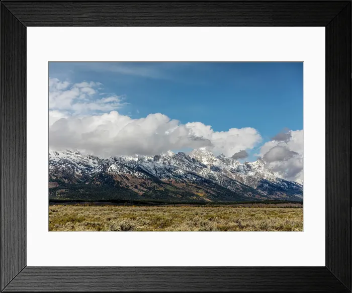Framed Print : Scenic landscapes within the Grand Teton National Park
