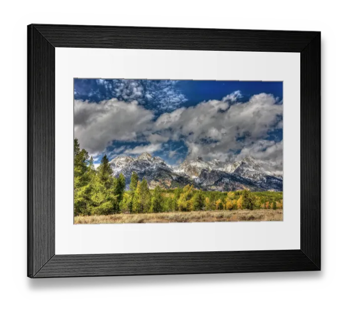 Framed Print : Scenic landscapes within the Grand Teton National Park