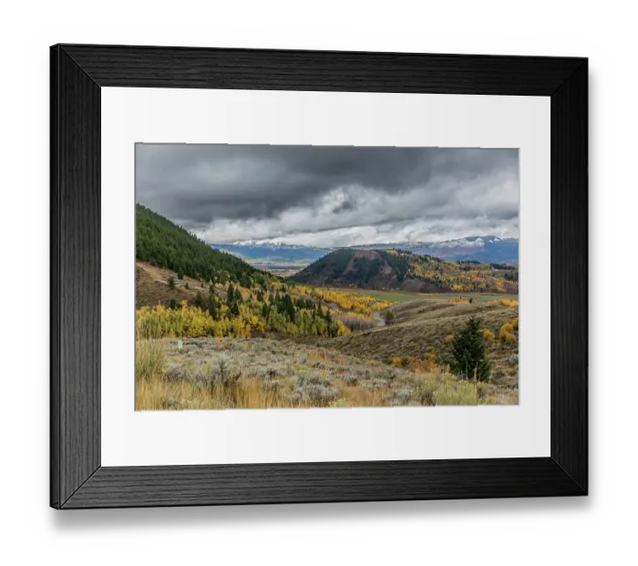 Framed Print : Scenic landscapes within the Grand Teton National Park