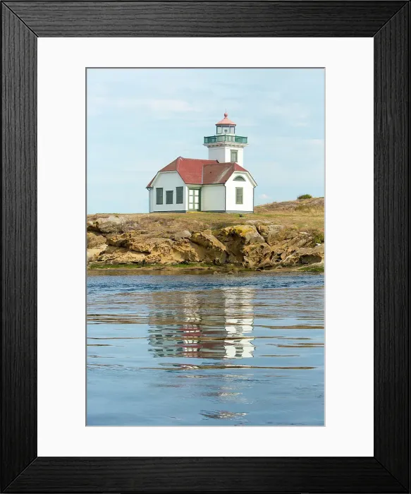 Framed Print : USA, San Juan Islands, Washington State. Patos Island Lighthouse on Alden Point built in 1893 Framed Print : USA, San Juan Islands, Washington State. Patos Island Lighthouse on Alden Point built in 1893