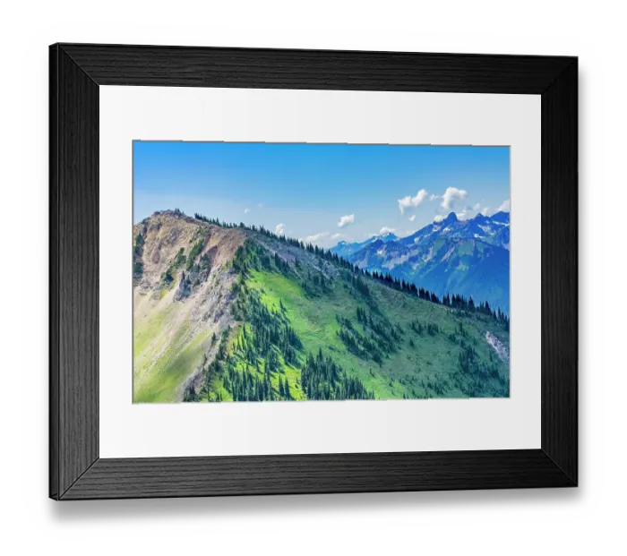 Framed Print : Green foothills, Mount Rainier, Crystal Mountain lookout, Pierce County, Washington State, Usa Framed Print : Green foothills, Mount Rainier, Crystal Mountain lookout, Pierce County, Washington State, Usa