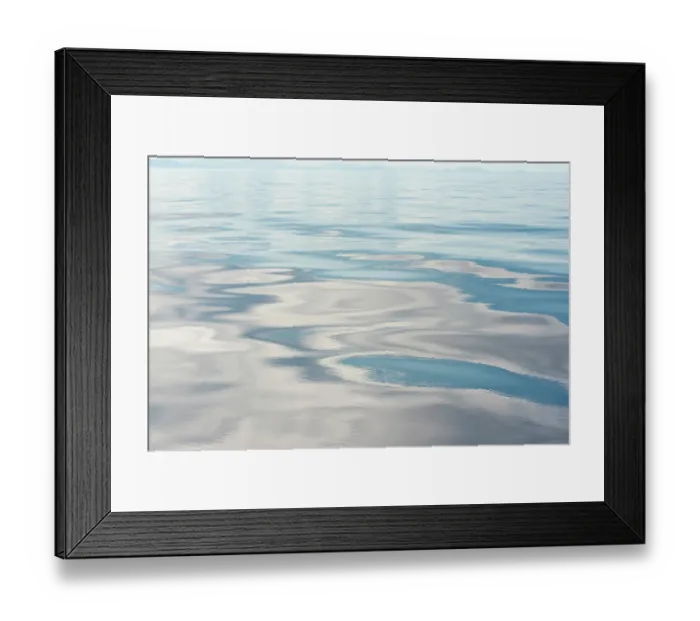 Framed Print : USA, Strait of Georgia. Cloud patterns reflection on calm Salish Sea Framed Print : USA, Strait of Georgia. Cloud patterns reflection on calm Salish Sea