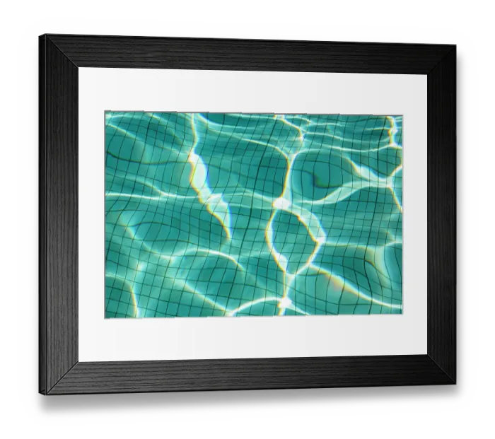 Framed Print : Close-up for pool water Framed Print : Close-up for pool water