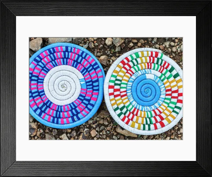 Framed Print : Ethiopia. North Gondar. Simien Mountains National Park. Hand crafted woven baskets for sale Framed Print : Ethiopia. North Gondar. Simien Mountains National Park. Hand crafted woven baskets for sale