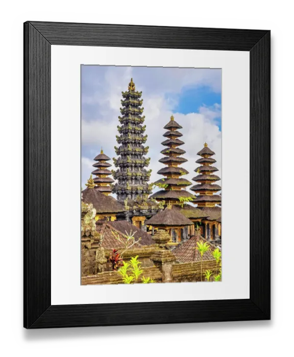 Framed Print : Besakih Temple is considered the Mother Temple of Bali and is the most important religious site for Balinese Hindus. A collection of several temples and shrines dedicated to different gods and goddesses Framed Print : Besakih Temple is considered the Mother Temple of Bali and is the most important religious site for Balinese Hindus. A collection of several temples and shrines dedicated to different gods and goddesses