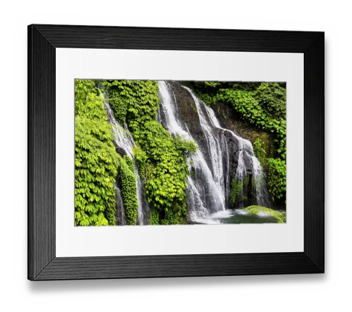 Framed Print : Banyumala Twin Waterfalls, located in the North Bali region near the village of Wanagiri, is a hidden gem that offers a serene and picturesque natural setting Framed Print : Banyumala Twin Waterfalls, located in the North Bali region near the village of Wanagiri, is a hidden gem that offers a serene and picturesque natural setting