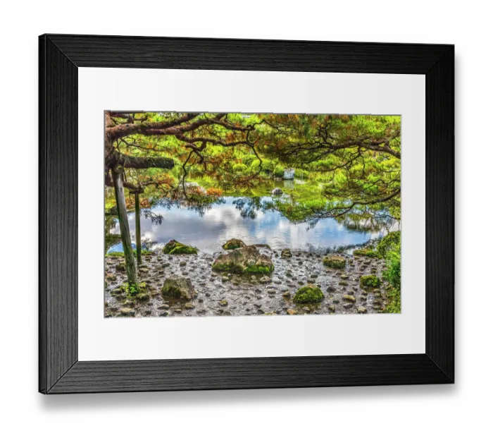 Framed Print : Colorful garden, Heian-jingu Shrine, Kyoto, Japan. Built in 1895 the Heian Shrine is a copy of the Emperor's Imperial Palace in 1100's Framed Print : Colorful garden, Heian-jingu Shrine, Kyoto, Japan. Built in 1895 the Heian Shrine is a copy of the Emperor's Imperial Palace in 1100's