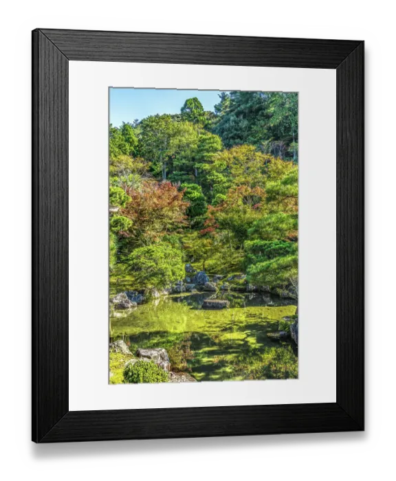 Framed Print : Colorful reflection Ginkaku-ji Temple, Kyoto, Japan. Also known as Jisho-ji and Temple of Shining Mercy. Built in 1460 by Ashikaga Yoshimasa Framed Print : Colorful reflection Ginkaku-ji Temple, Kyoto, Japan. Also known as Jisho-ji and Temple of Shining Mercy. Built in 1460 by Ashikaga Yoshimasa