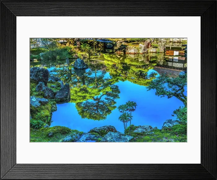 Framed Print : Colorful pond reflection Togu-do Hall, Ginkaku-ji Temple, Kyoto, Japan. Also known as Jisho-ji and Temple of Shining Mercy. Built in 1460. Hall Residence of Retired Shogun Ashikaga Yoshimasa Framed Print : Colorful pond reflection Togu-do Hall, Ginkaku-ji Temple, Kyoto, Japan. Also known as Jisho-ji and Temple of Shining Mercy. Built in 1460. Hall Residence of Retired Shogun Ashikaga Yoshimasa