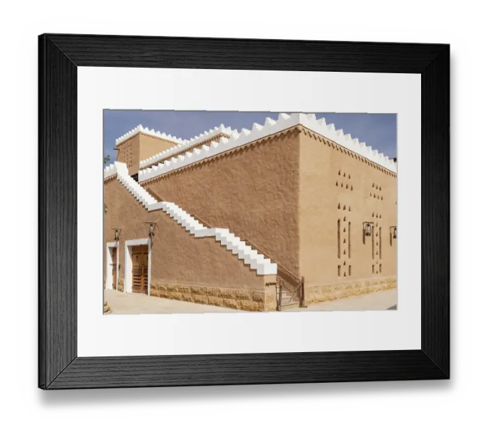 Framed Print : Diriyah, Riyadh, Saudi Arabia. Adobe building in the Diriyah area of Riyadh Framed Print : Diriyah, Riyadh, Saudi Arabia. Adobe building in the Diriyah area of Riyadh