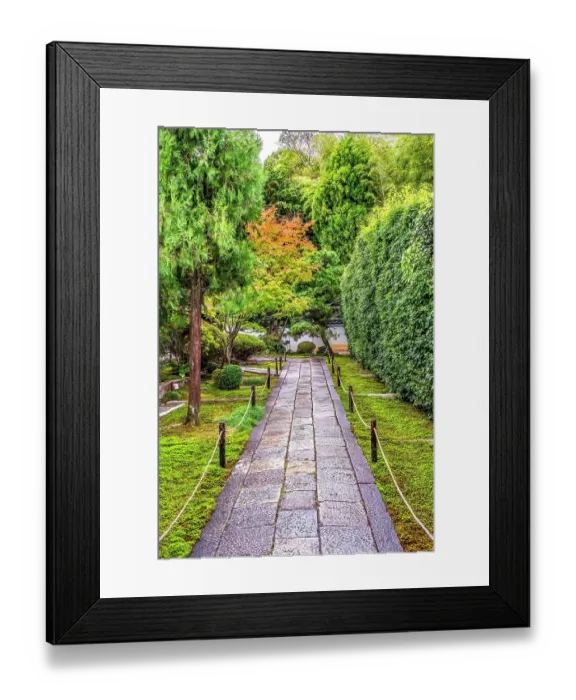 Framed Print : Colorful path, Tofuku-ji, Funda-In, Sesshu-ji Zen Buddhist Temple, Kyoto, Japan. Sesshu-ji Is a Small Temple in Tofuku temple complex. Founded 1321 Kamakura period for Ichijo Clan Framed Print : Colorful path, Tofuku-ji, Funda-In, Sesshu-ji Zen Buddhist Temple, Kyoto, Japan. Sesshu-ji Is a Small Temple in Tofuku temple complex. Founded 1321 Kamakura period for Ichijo Clan