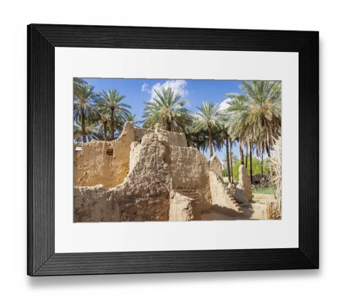 Framed Print : Saudi Arabia, Tabuk Province, Tayma. Date palms at a desert oasis Framed Print : Saudi Arabia, Tabuk Province, Tayma. Date palms at a desert oasis