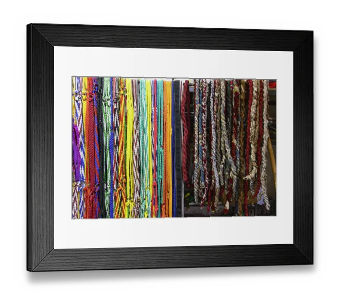 Framed Print : Saudi Arabia, Tabuk. Bridle ropes for sale at the market Framed Print : Saudi Arabia, Tabuk. Bridle ropes for sale at the market