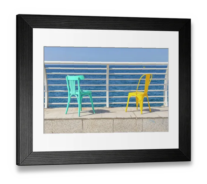 Framed Print : Saudi Arabia, Mecca Province, Jeddah. Colorful chairs on the waterfront of Jeddah Framed Print : Saudi Arabia, Mecca Province, Jeddah. Colorful chairs on the waterfront of Jeddah