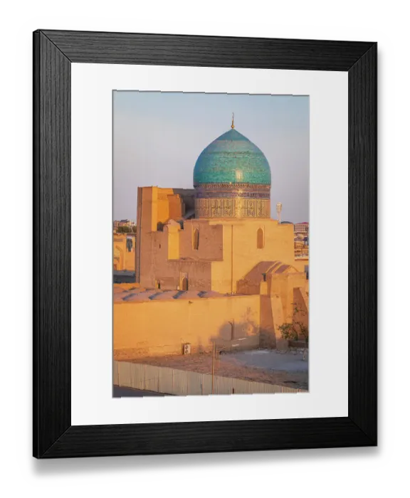 Framed Print : Bukhara, Uzbekistan, Central Asia. Dome of the Kalan Mosque in Bukhara