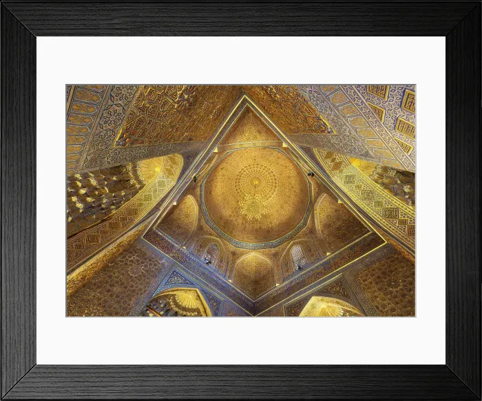 Framed Print : Samarkand, Uzbekistan, Central Asia interior view of the Gur-i Amir Mausoleum. (Editorial Use Only) Framed Print : Samarkand, Uzbekistan, Central Asia interior view of the Gur-i Amir Mausoleum. (Editorial Use Only)