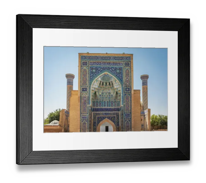 Framed Print : Samarkand, Uzbekistan, Central Asia. The beautifully decorated Gur-i Amir Mausoleum Framed Print : Samarkand, Uzbekistan, Central Asia. The beautifully decorated Gur-i Amir Mausoleum
