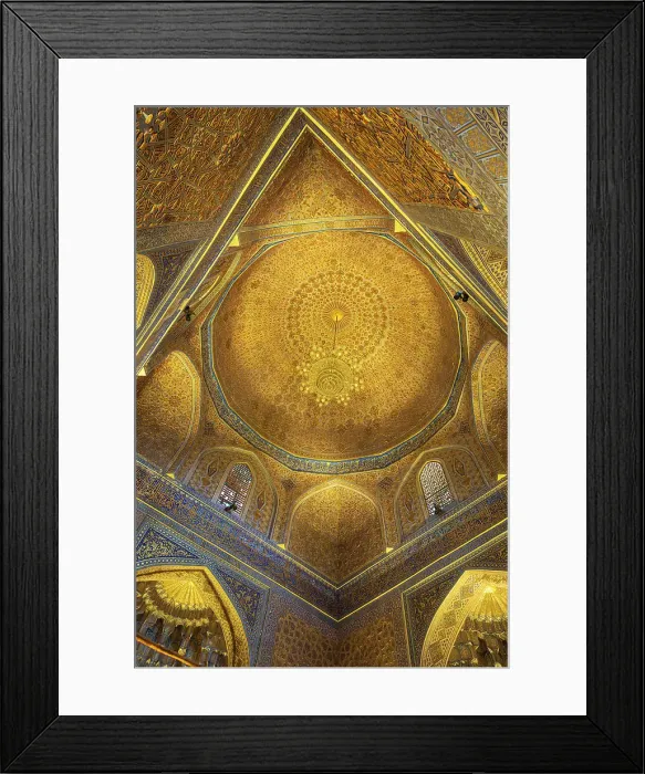 Framed Print : Samarkand, Uzbekistan, Central Asia interior view of the Gur-i Amir Mausoleum. (Editorial Use Only) Framed Print : Samarkand, Uzbekistan, Central Asia interior view of the Gur-i Amir Mausoleum. (Editorial Use Only)