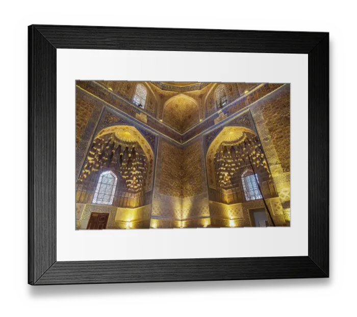 Framed Print : Samarkand, Uzbekistan, Central Asia interior view of the Gur-i Amir Mausoleum. (Editorial Use Only) Framed Print : Samarkand, Uzbekistan, Central Asia interior view of the Gur-i Amir Mausoleum. (Editorial Use Only)