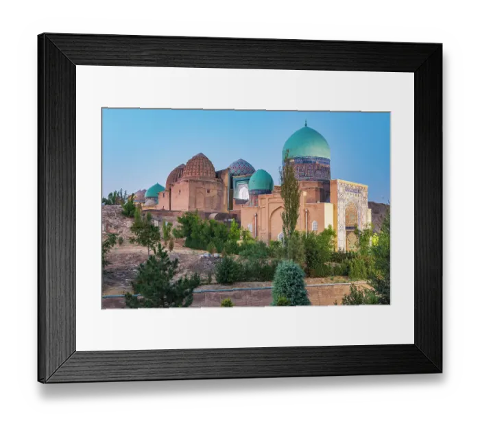 Framed Print : Samarkand, Uzbekistan, Central Asia. Evening view of the Shah-i-Zinda Framed Print : Samarkand, Uzbekistan, Central Asia. Evening view of the Shah-i-Zinda