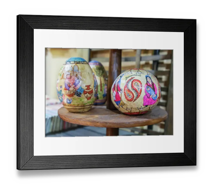 Framed Print : Samarkand, Uzbekistan, Central Asia. Traditionally decorated eggs at a shop. (Editorial Use Only) Framed Print : Samarkand, Uzbekistan, Central Asia. Traditionally decorated eggs at a shop. (Editorial Use Only)