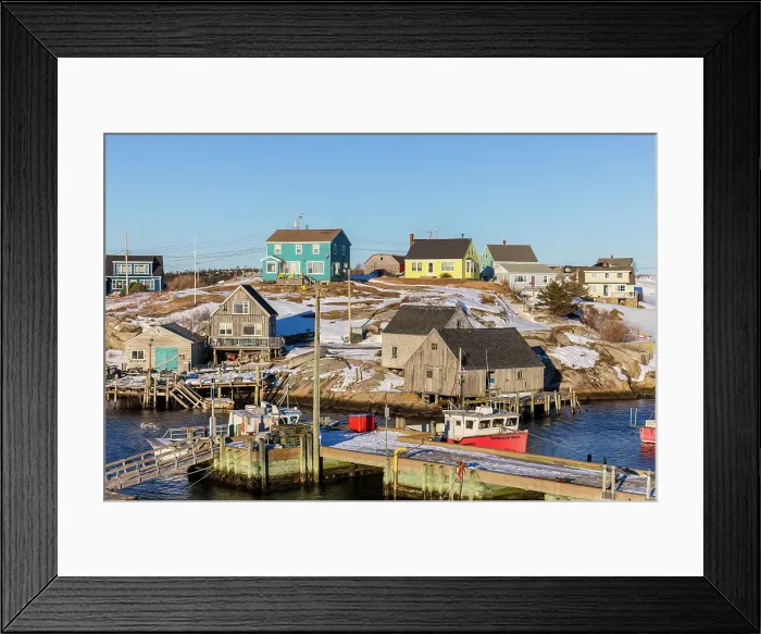 Framed Print : Boats at Peggy's Cove, Nova Scotia, Canada