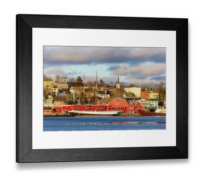 Framed Print : View of Lunenburg, Nova Scotia, Canada. (Editorial Use Only) Framed Print : View of Lunenburg, Nova Scotia, Canada. (Editorial Use Only)