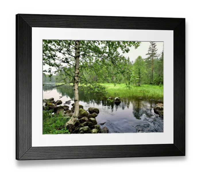 Framed Print : Finland, Kainuu, Hossa National Park. Along Karhunkierros hiking trail