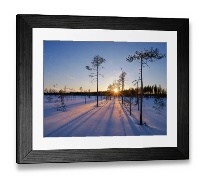 Framed Print : Winter in the Oulanka National Park in Finnish Lapland Framed Print : Winter in the Oulanka National Park in Finnish Lapland