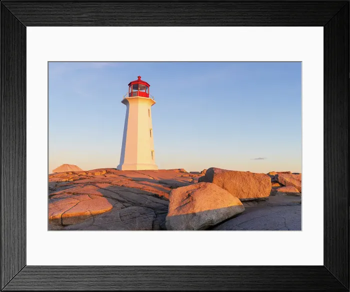 Framed Print : Peggy's Cove Lighthouse, Nova Scotia, Canada