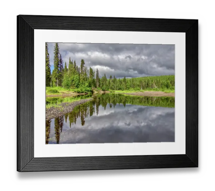 Framed Print : Finland, Kuusamo, Oulanka National Park. Oulanka river. Along Karhunkierros hiking trail