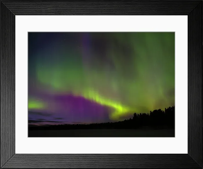 Framed Print : Northern lights during winter near Kayla in Finnish Lapland. Scandinavia, Finland Framed Print : Northern lights during winter near Kayla in Finnish Lapland. Scandinavia, Finland