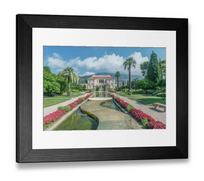 Framed Print : France, Provence. Saint-Jean-Cap-Ferrat, Villa Ephrussi de Rothschild. (Editorial Use Only) Framed Print : France, Provence. Saint-Jean-Cap-Ferrat, Villa Ephrussi de Rothschild. (Editorial Use Only)