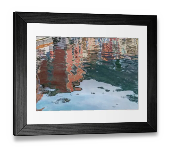 Framed Print : France, Provence. Villefranche-sur-Mer, harbor reflections Framed Print : France, Provence. Villefranche-sur-Mer, harbor reflections