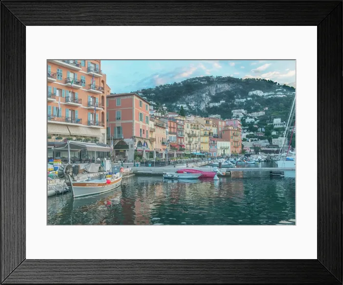 Framed Print : France, Provence. Villefranche-sur-Mer, harbor Framed Print : France, Provence. Villefranche-sur-Mer, harbor