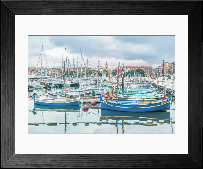 Framed Print : France, Cote d Azur, Nice. Port of Nice
