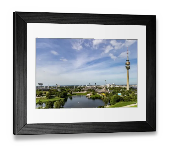 Framed Print : Olympic Park in Munich. Germany Framed Print : Olympic Park in Munich. Germany