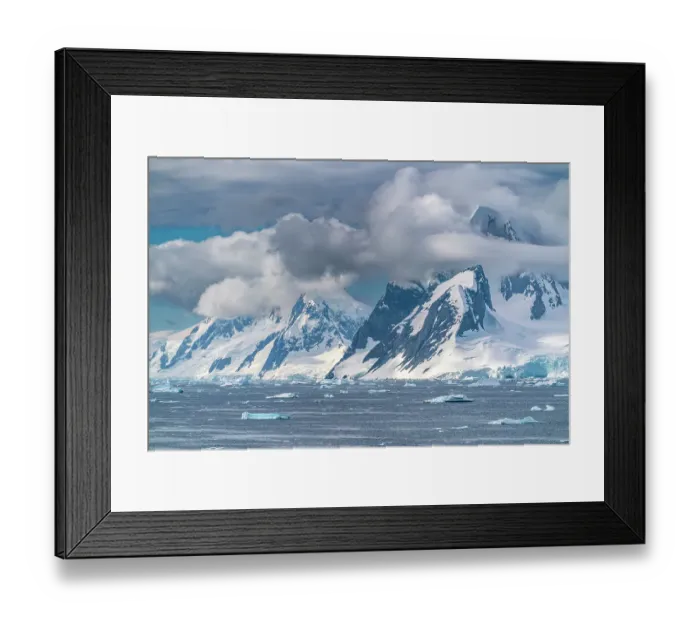Framed Print : Antarctica, Yalour Islands. Landscape with mountains and icebergs. ©Cathy & Gordon Illg  /  Jaynes Gallery  /  DanitaDelimont.com