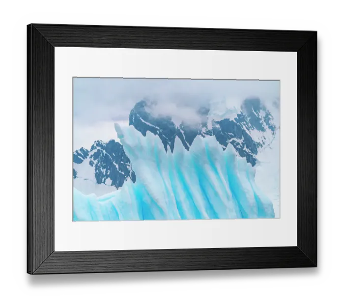 Framed Print : Antarctica, Cuverville Island. Close-up of iceberg. ©Cathy & Gordon Illg  /  Jaynes Gallery  /  DanitaDelimont.com