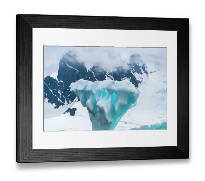 Framed Print : Antarctica, Cuverville Island. Close-up of iceberg. ©Cathy & Gordon Illg  /  Jaynes Gallery  /  DanitaDelimont.com