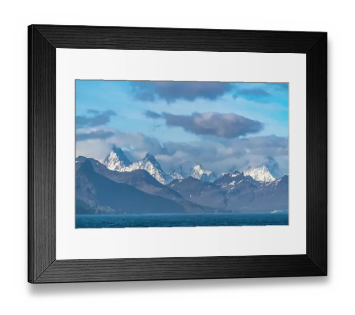 Framed Print : Antarctica, South Georgia. Mountain and ocean landscape. ©Cathy & Gordon Illg / Jaynes Gallery / DanitaDelimont.com Framed Print : Antarctica, South Georgia. Mountain and ocean landscape. ©Cathy & Gordon Illg / Jaynes Gallery / DanitaDelimont.com