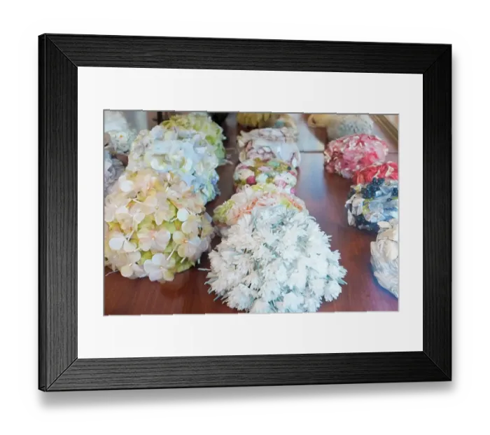 Framed Print : Malaga, Spain. Collection of vintage hats. (Editorial Use Only)