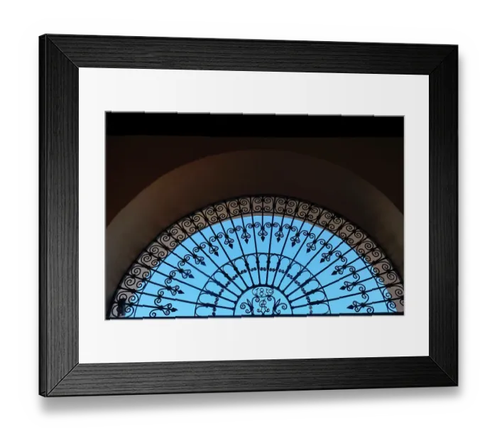 Framed Print : Rhonda, Spain. Iron gate detail from 1859 Framed Print : Rhonda, Spain. Iron gate detail from 1859