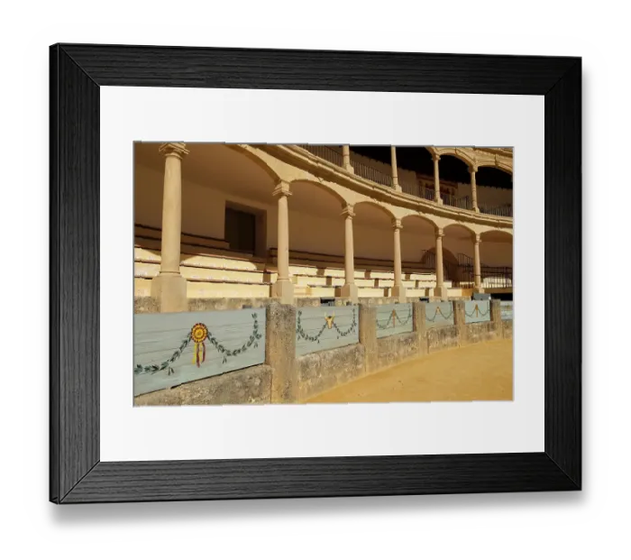 Framed Print : Rhonda, Spain. The oldest bullring in Spain. Built in 1700 Framed Print : Rhonda, Spain. The oldest bullring in Spain. Built in 1700