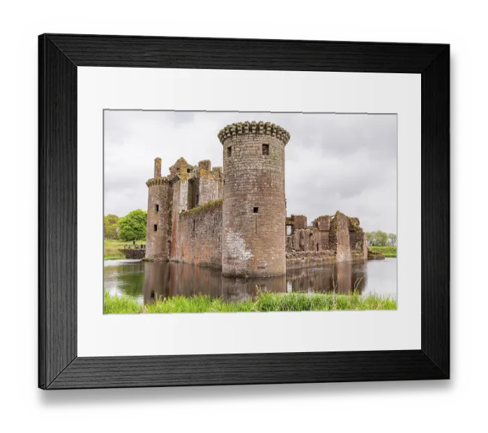 Framed Print : Caerlaverock Castle, Dumfries, Dumfries and Galloway, Scotland. The 13th century ruins of Caerlaverock Castle. (Editorial Use Only) Framed Print : Caerlaverock Castle, Dumfries, Dumfries and Galloway, Scotland. The 13th century ruins of Caerlaverock Castle. (Editorial Use Only)