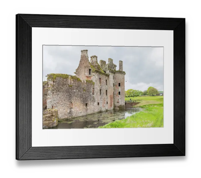 Framed Print : Caerlaverock Castle, Dumfries, Dumfries and Galloway, Scotland, Great Briton, United Kingdom. May 3, 2022. The 13th century ruins of Caerlaverock Castle. Editorial Use Only Framed Print : Caerlaverock Castle, Dumfries, Dumfries and Galloway, Scotland, Great Briton, United Kingdom. May 3, 2022. The 13th century ruins of Caerlaverock Castle. Editorial Use Only