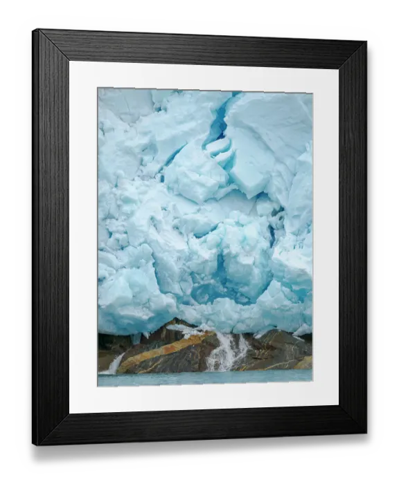 Framed Print : Glacier northeast of Isertoq (Bussemand glacier) near Tasiilaq close to Sermilik (Sermiligaaq) Icefjord in the Ammassalik area in northeast of Greenland, Danish Territory Framed Print : Glacier northeast of Isertoq (Bussemand glacier) near Tasiilaq close to Sermilik (Sermiligaaq) Icefjord in the Ammassalik area in northeast of Greenland, Danish Territory