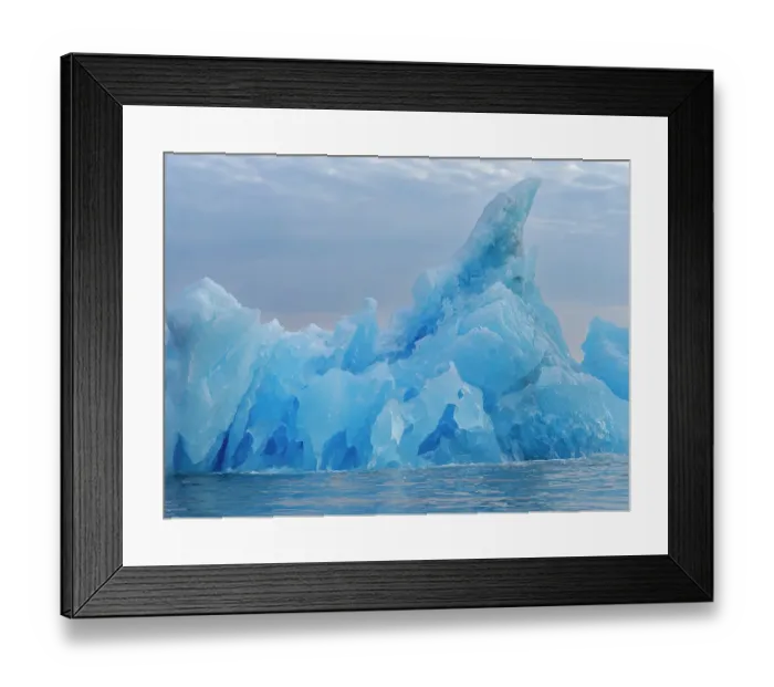Framed Print : Icebergs northeast of Isertoq near Tasiilaq close to Sermilik (Sermiligaaq) Icefjord in the Ammassalik area in northeast of Greenland, Danish Territory